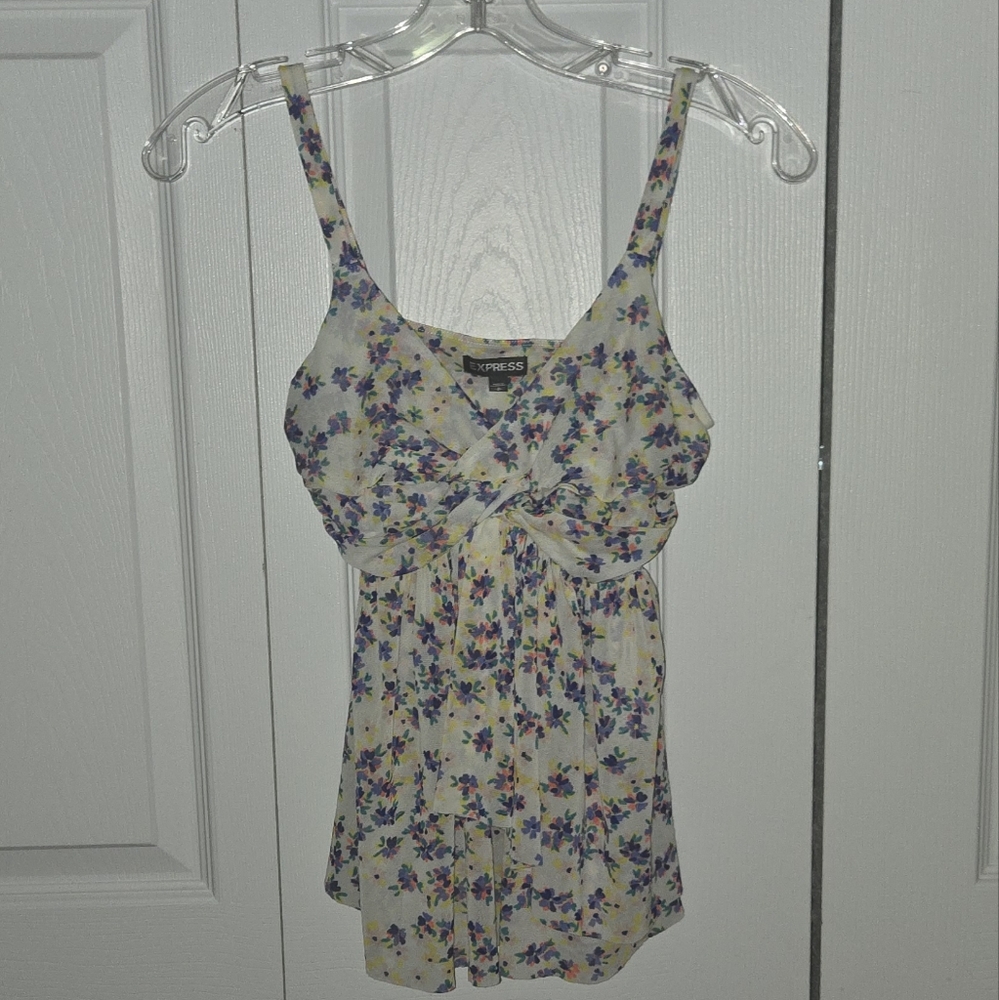 Express Floral Women's Top Size P/S
